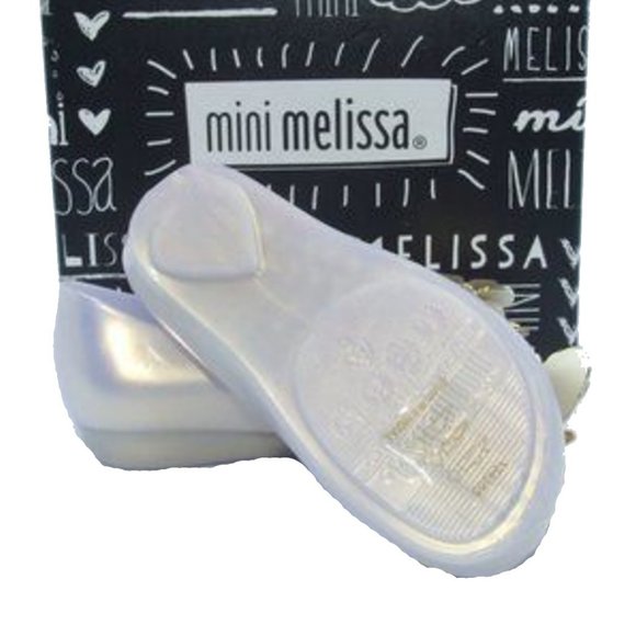 Mini Melissa Girls Mary Jane Butterfly Gel Shoes 8 - Picture 4 of 4